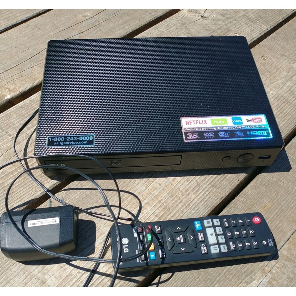 LG BPM55 WIFI HDMI Blu Ray Disc/DVD Player Wireless HD 1080P w remote
